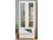 Vitrine >Ravenna I< aus Glas - 80x191x40cm (BxHxT)