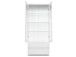 Vitrine >Ravenna I< aus Glas - 80x191x40cm (BxHxT)