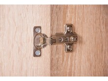 Kommode >Bremen IX< in Alu-Optik aus Kunststoff - 74x111x35cm (BxHxT)