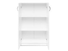 Kommode >Bremen IX< in Alu-Optik aus Kunststoff - 74x111x35cm (BxHxT)