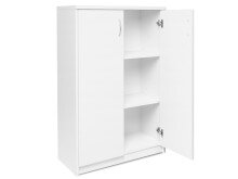 Kommode >Bremen IX< in Alu-Optik aus Kunststoff - 74x111x35cm (BxHxT)