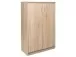 Kommode >Bremen IX< in Alu-Optik aus Kunststoff - 74x111x35cm (BxHxT)