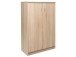 Kommode >Bremen IX< in Alu-Optik aus Kunststoff - 74x111x35cm (BxHxT)