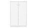 Kommode >Bremen IX< in Alu-Optik aus Kunststoff - 74x111x35cm (BxHxT)
