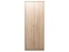 Drehtürenschrank >Bremen II< in Alu-Optik aus Kunststoff - 74x188x54cm (BxHxT)
