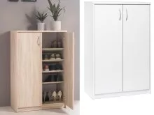 Schuhschrank >Bremen I< in Alu-Optik aus Kunststoff...
