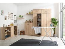 Schuhschrank >Bremen< in Sonoma-Eiche - 74x111x39cm (BxHxT)