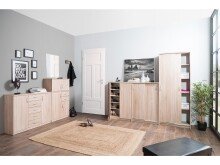 Schuhschrank >Bremen< in Sonoma-Eiche - 74x111x39cm (BxHxT)