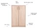 Schuhschrank >Bremen< in Sonoma-Eiche - 74x111x39cm (BxHxT)