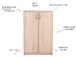 Schuhschrank >Bremen< in Sonoma-Eiche - 74x111x39cm (BxHxT)