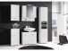 Hochschrank >Barnsley< in Weiß aus MDF - 38x190x31cm (BxHxT)