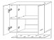 Spiegelschrank >Barnsley< in Sonoma-Eiche aus Glas - 70x74x26cm (BxHxT)