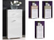 Unterschrank >Barnsley< in Weiß/Hochglanz aus MDF - 38x78x31cm (BxHxT)