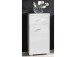Unterschrank >Barnsley< in Weiß/Hochglanz aus MDF - 38x78x31cm (BxHxT)