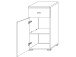 Unterschrank >Barnsley< in Weiß aus MDF - 38x78x31cm (BxHxT)