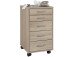 Rollcontainer >Pit< in Eiche - 33x63,5x38cm (BxHxT)