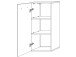 Hängeschrank >Corby< in grau aus MDF - 38x88x30cm (BxHxT)