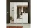 Schuhschrank >Arlington II< in chrom matt aus Metall - 60x104x38cm (BxHxT)