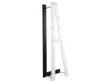 Garderobenpaneel in Schwarz/Weiß - 55x180x35cm (BxHxT)