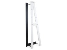 Garderobenpaneel in Schwarz/Weiß - 55x180x35cm (BxHxT)