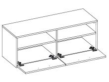 TV-Board >Ruth I< in Sonoma-Eiche - 95x36x35cm (BxHxT)