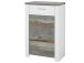 Schuhschrank >Mila< in Weiß aus Kunststoff - 68x105x39cm (BxHxT)