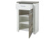 Schuhschrank >Mila< in Weiß aus Kunststoff - 68x105x39cm (BxHxT)