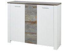 Schuhschrank >Mila< in Weiß aus Kunststoff -...