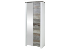Garderoben-Set >Mila< in Weiß aus Metall - 269x198x39cm (BxHxT)