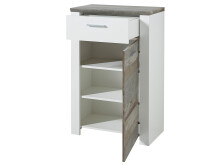 Garderoben-Set >Mila< in Weiß aus Metall - 269x198x39cm (BxHxT)