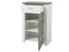 Garderoben-Set >Mila< in Weiß aus Metall - 269x198x39cm (BxHxT)