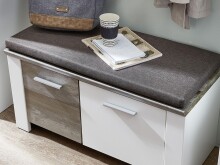 Garderoben-Set >Mila< in Weiß aus Metall - 301x198x39cm (BxHxT)