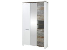 Garderoben-Set >Mila< in Weiß aus Metall - 301x198x39cm (BxHxT)