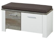 Garderoben-Set >Mila< in Weiß aus Metall - 301x198x39cm (BxHxT)