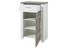 Garderoben-Set >Mila< in Weiß aus Metall - 301x198x39cm (BxHxT)