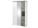Garderoben-Set >Mila< in Weiß aus Metall - 301x198x39cm (BxHxT)