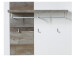 Garderoben-Set >Mila< in Weiß aus Metall - 301x198x39cm (BxHxT)