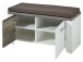 Garderoben-Set >Mila< in Weiß aus Metall - 301x198x39cm (BxHxT)