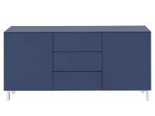 Sideboard >Redditch I< in Alufarben aus Metall - 149x75x41cm (BxHxT)