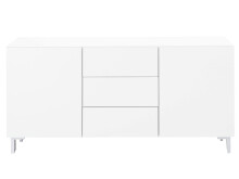 Sideboard >Redditch I< in Alufarben aus Metall - 149x75x41cm (BxHxT)