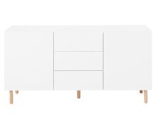 Sideboard >Redditch I< in Alufarben aus Metall - 149x75x41cm (BxHxT)