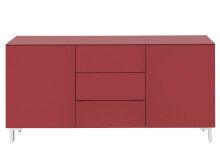 Sideboard >Redditch I< in Alufarben aus Metall - 149x75x41cm (BxHxT)