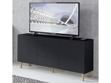 Sideboard >Redditch I< in Alufarben aus Metall - 149x75x41cm (BxHxT)