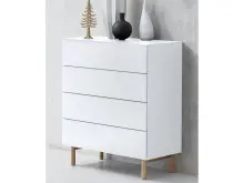 Kommode >Redditch< in Alufarben aus Metall - 80x95x41cm (BxHxT)