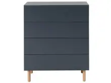 Kommode >Redditch< in Alufarben aus Metall - 80x95x41cm (BxHxT)