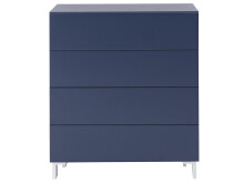 Kommode >Redditch< in Alufarben aus Metall - 80x95x41cm (BxHxT)