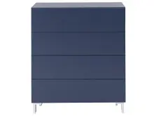 Kommode >Redditch< in Alufarben aus Metall - 80x95x41cm (BxHxT)
