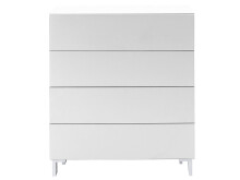 Kommode >Redditch< in Alufarben aus Metall - 80x95x41cm (BxHxT)