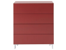 Kommode >Redditch< in Alufarben aus Metall - 80x95x41cm (BxHxT)