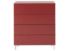 Kommode >Redditch< in Alufarben aus Metall - 80x95x41cm (BxHxT)